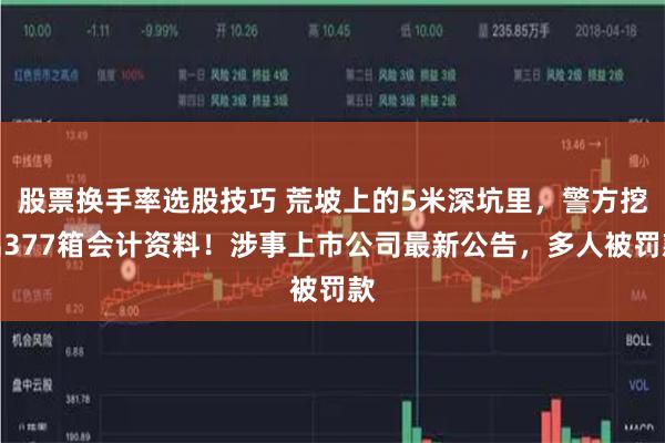股票换手率选股技巧 荒坡上的5米深坑里，警方挖出377箱会计