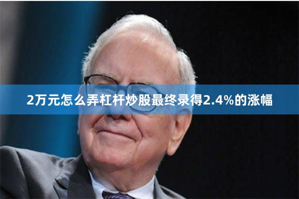 2万元怎么弄杠杆炒股最终录得2.4%的涨幅