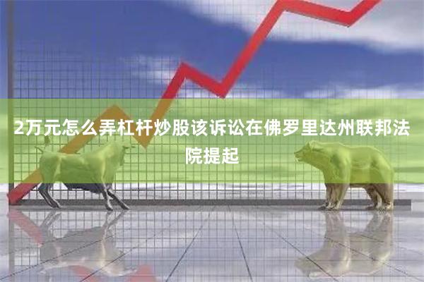 2万元怎么弄杠杆炒股该诉讼在佛罗里达州联邦法院提起