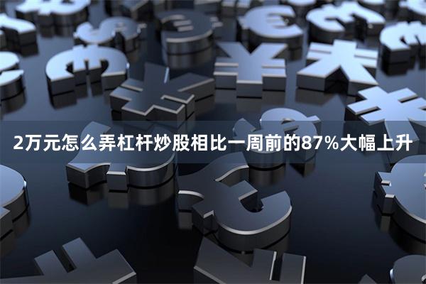 2万元怎么弄杠杆炒股相比一周前的87%大幅上升