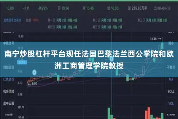 南宁炒股杠杆平台现任法国巴黎法兰西公学院和欧洲工商管理学院教